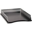 Sanford Distinctions Punched Metal And Wood Letter Tray, Black/Pe E23565