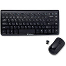 Verbatim Wireless Mini Slim Keyboard and Optical Mouse - Black 97472