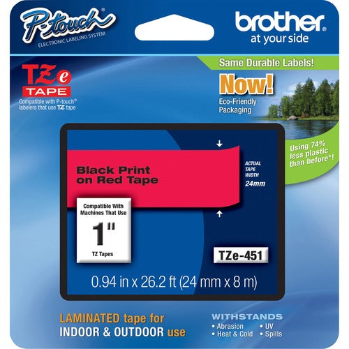 Brother P-touch TZe Laminated Tape Cartridges BRTTZE451