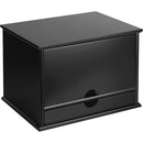 Victor Midnight Black Collection Wood Desktop Organizer 47205