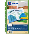 Avery Small Binder Pockets, Fold-Out, 5 1/2 x 9 1/4, Assorte 75308