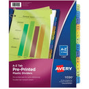 Avery Preprinted A-Z Plastic Dividers 11330