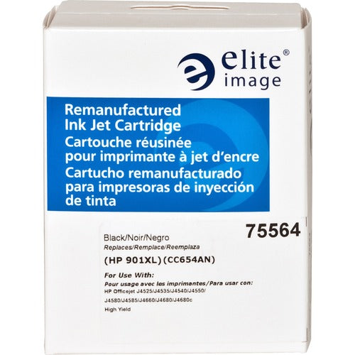 Replacement Elite Inkjet Ink Cartridge Fits  fits HP  901XL (CC654AN) - Black - 1 Each ELI75564