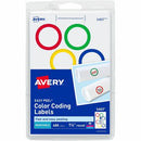 Avery Color-Coding Labels, Removable Adhesive, 1-1/4" Diamet 05407