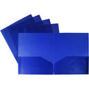 Storex&reg; Recycled Poly Portfolio Blue 50133B25C