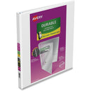 Avery Durable View Binder 1/2" , Slant D Rings, White 34075