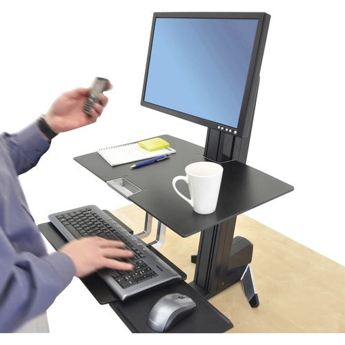 Ergotron WorkFit-S Single HD with Worksurface+ ERG33351200