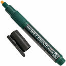 Pentel Arts Wet Erase Chalk Marker, Small Chisel Tip, Black Ink SMW26A
