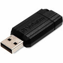 Verbatim 32GB Pinstripe USB Flash Drive - Black 49064