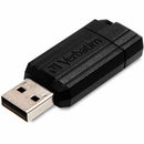 Verbatim 16GB Pinstripe USB Flash Drive - Black 49063