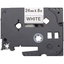 Brother Black on White Label Tape HGE2515PK
