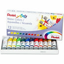 Pentel Arts Water Colours Assorted Colours, 12 Colour Pack WFRS12