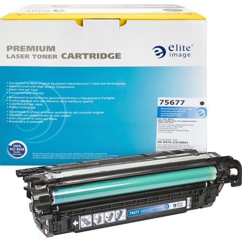 Replacement Elite Laser Toner Cartridge Fits  fits HP  647A (CE260A) - Black - 1 Each ELI75677