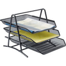 Lorell Mesh 3-Tier Mesh Document Tray 90206
