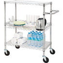 Lorell 3-Tier Rolling Cart 84858