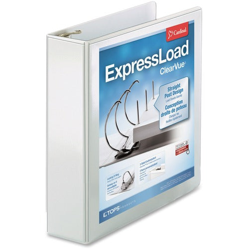 Cardinal ExpressLoad ClearVue Lock D-Ring Binder CRD49120