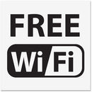 U.S. Stamp & Sign Free Wi-Fi Window Sign 6161