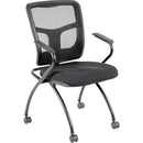 Lorell Mesh Back Nesting Training/Guest Chairs 84374