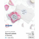 Avery Silver Foil Round Labels 2" Diameter, Permanent Adhesi 22824