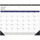 Blueline DuraGlobe Monthly Desk Pad Calendar, 22"x 17" , English C177227