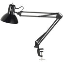 Dainolite Clamp-On Task Lamp, Gloss Black DXL334XBK