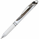 EnerGel Pearl Liquid Gel Pen, (0.7mm) Metal Tip, Black Ink BL77PWA