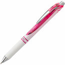 EnerGel Pearl Liquid Gel Pen, (0.7mm) Metal Tip, Pink Accent, Bla BL77PWPA