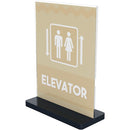 Deflecto Rectangle Base Sign Holder 8-1/2" x 11" 690475