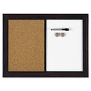 Quartet Espresso Combination Dry Erase/Cork Board 03834