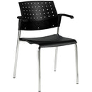Global Sonic Stacking Chair 6513WSBLK