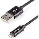 StarTech.com 2m (6ft) Long Black Apple??&reg; 8-pin Lightning Con USBLT2MB
