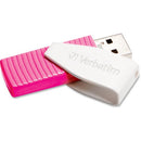 Verbatim 16GB Swivel USB Flash Drive - Hot Pink 49813