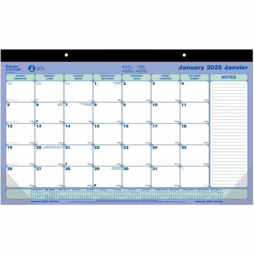 Blueline&reg; Monthly Desk/Wall Calendars BLIC181700B