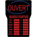 Royal Sovereign LED Open with Business Hours Sign French RSB1342F