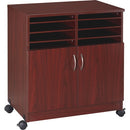 Lorell 2-Door Mobile Machine Stand with Sorter 60266