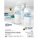 Avery Durable White Wraparound Labels 9-3/4" x 1-1/4" , Perm 22845