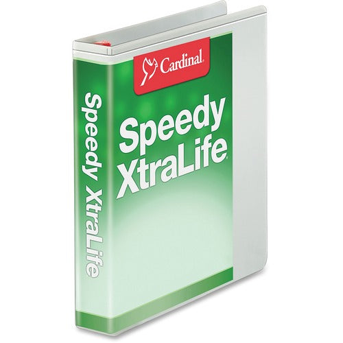 Cardinal White Speedy XtraLife Slant-D Binder CRD59100