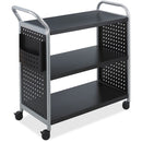 Safco Scoot 3 Shelf Utility Cart 5339BL