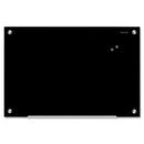 Quartet Infinity Magnetic Glass Dry-Erase Board, Black, 3' x 2' 20119
