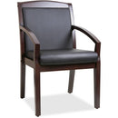 Lorell Sloping Arms Wood Frame Guest Chair 20015