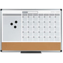 MasterVision 3-in-1 Combo Monthly Calendar Board MB3507186