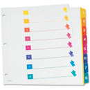 TOPS RapidX 5 & 8 Tab Super Colour Coded Dividers CR2138NSRD