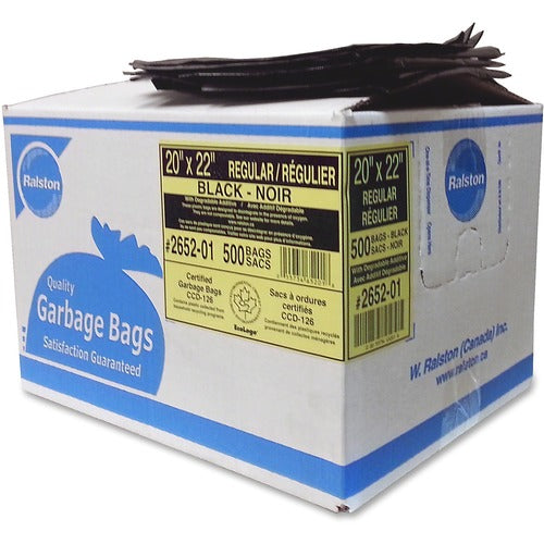 Ralston Black Regular-Strength Industrial Bags RLS265201