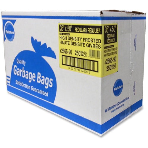 Ralston High Density Frosted Garbage Bags RLS286590