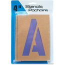 U.S. Stamp & Sign Brown Paper Letters/Numbers Stencils 104