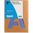U.S. Stamp & Sign Brown Paper Capital Letters Stencils 108