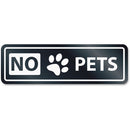 Headline No Pets Window Sign 9439