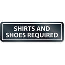 Headline Shirts/Shoes Reqrd Window Sign 9440