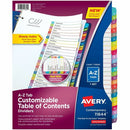 Avery Ready Index&reg; Customizable Table of Contents Divide 11844