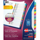 Avery Ready Index&reg; Customizable Table of Contents Divide 11846